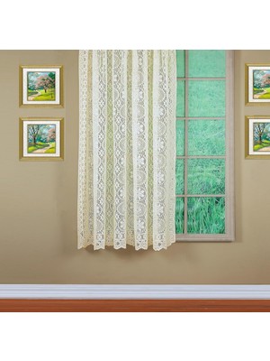 Zemira Today's Curtain Hopewell Dantel Panel 160 Cm, Krem, 58 G x 63 U