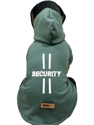 Zemira Kapişonlu Sweatshirt Kıyafeti - Koyu Yeşil Security M Beden