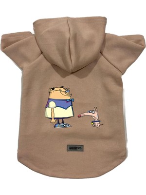 Zemira Kapişonlu Sweatshirt Kıyafeti & Elbisesi Bej Cando Xs