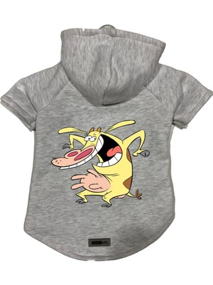 Zemira Kapişonlu Sweatshirt Kıyafeti & Elbisesi Gri Inek L