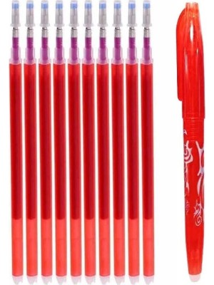 Zemira Isı ile Uçan Silinebilen Refill Kalem Içi Kalem 11 Adet (Kırmızı)