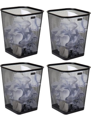 Zemira Mind Reader Mesh Kovası, Atık Kağıt Sepeti, Kare, Ofis, Metal Örgü, 9.8 "u x 9.8" G x 12.25" H,