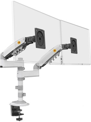 Zemira Ergoflex Nb H180 Ergonomic Profosyonel 17-35 Inch Monitör Standı 2026 Versiyon (Beyaz)
