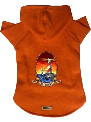 Zemira Kapişonlu Sweatshirt Kıyafeti & Elbisesi Turuncu Deniz Feneri S