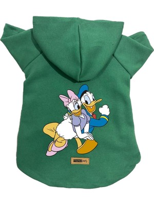 Zemira Kapişonlu Sweatshirt Kıyafeti & Elbisesi Yeşil Deysi Donald M