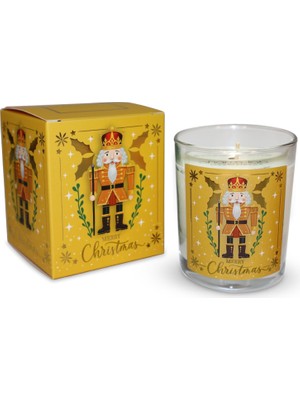 Zemira Charm Lab Candle – Kurşun Asker (Nutcracker) Tasarımlı Mum, Sarı Renk Temalı, 135 G Doğal Bio Balmu