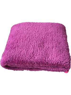 Zemira Ti̇neke Battaniyesi Yumuşak Welsoft Peluş Yıkanabilir Mor 1 Adet Küçük Boy 80X60