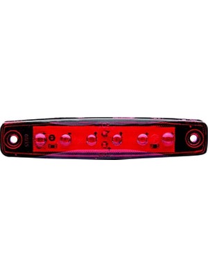Ozkr Store Kırmızı Parmak LED Dorse Lamba 6 Ledli 12-24V