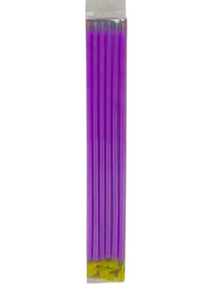 Zemira Mor Çubuk Mum 20 cm 6 Adet