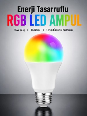 Hace Bazaar Enerji Verimli Akıllı LED Ampul, Uzaktan Kontrol Özellikli -Hcb