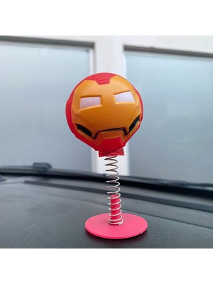 Ozkr Store Iron Man Sallanan Kafa Zıp Zıp Marvel Lisanslı