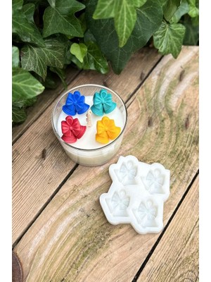 Zemira Rufus 3D Yılbaşı Çanı Mini Dörtlü Mum Kalıbı (Silikon)