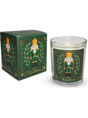 Zemira Charm Lab Candle – Kurşun Asker (Nutcracker) Tasarımlı Mum, Yeşil Renk Temalı, 135 G Doğal Biyo Bal