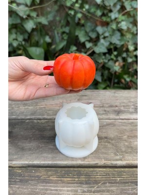 Zemira Rufus Pumpkin Büyük Boy Mum Kalıbı (Silikon)