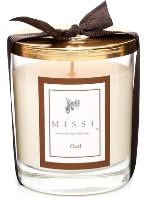 Zemira Missi Kapaklı Oud Kokulu Vegan Mum 140 gr