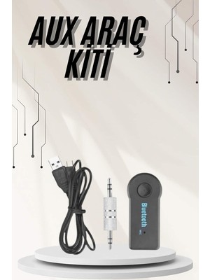Lizbon Center Yeni Nesil Bluetooth Aux Araç Kiti Siyah Tv Tablet Telefon Araç Araba - HBSBLC9301-5191