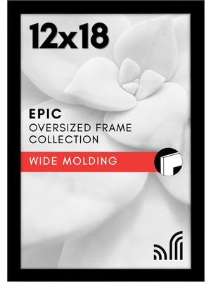 Zemira Americanflat Cilalı Pleksiglas ile 12X18 Poster Çerçevesi - Epik Koleksiyon - Ahşap Galeri Duvar Çe
