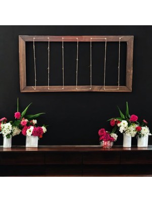 Zemira Rusti̇k Resi̇m Çerçevesi̇ Masi̇f Ahşap Ani Çerçevesi̇ 40 * 80