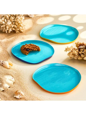 Zemira Voyage Cam 6'lı Pasta Tabağı 21 cm