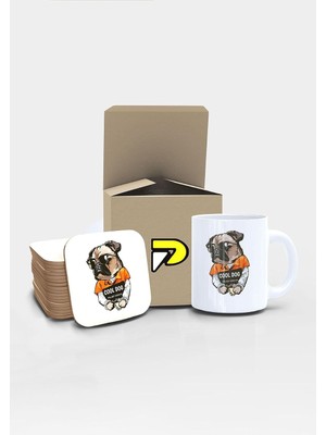 Zemira Postermanya Suçlu Cool Tasarımlı Baskılı Kupa Bardak Seti, Eğlenceli Özel Hediye Mug