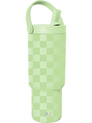 Zemira Simple Kids Trek Pivot Termos 0,7 L - Lime Checkmate