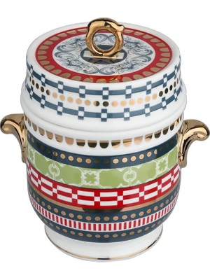 Zemira Lucky Lancelot Bone Kulplu Kavanoz 16 cm