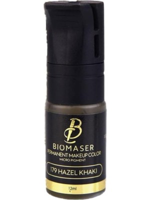 Zemira Bi̇omaser 179 Hazel Khaki Kalıcı Makyaj Destek Boyası, 12ML, Micro Pigment
