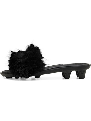 Puma Fenty x Slide Chic Fur Kadın Siyah Terlik