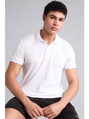 DeFacto Kırışmaz Slim Fit Sporcu Pike Kısa Kollu Polo Tişört D9779AX26AU