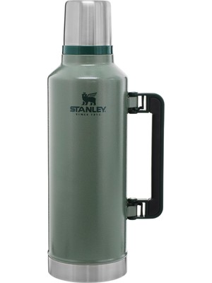 Brf Store Lizbon Center Stanley Classic Legendary Vakumlu Çelik Termos, Yeşil (Hammertone Green), 2.3 Litre