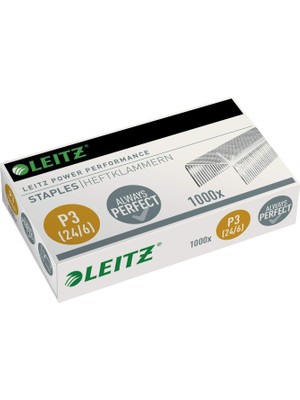 Brf Store Lizbon Center Leitz Power Performance Zımba Teli P3, 1000 Adet, Galvanizli, 55700000 24/6 mm