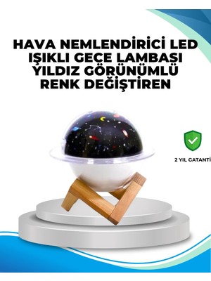 Brf Store Lizbon Center Gece Lambası Özellikli Taşınabilir Nemlendirici ve Aromaterapi Cihazı USB Girişli