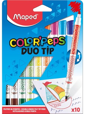 Brf Store Lizbon Center Maped 849010 Color Peps Duo 10 Renk Keçeli Kalem