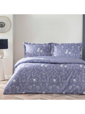 Brf Store Lizbon Center Taç Joanne Standart Pamuk Saten Nevresim Takımı, Mavi, Çift Kişilik