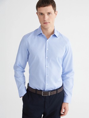 Lc Waikiki Yeni Sezon Slim Fit Desenli Gabardin Erkek Gömlek