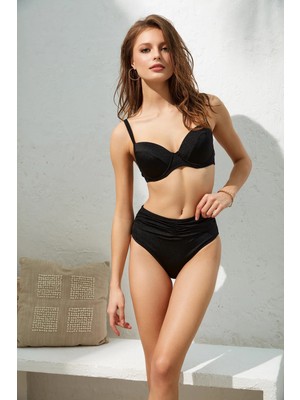 Pierre Cardin Melida Kaplı Parçalı Bikini Siyah 221223