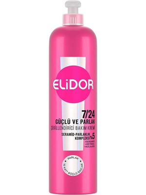 Elidor 7/24 Şekillendirici Bakım Kremi Güçlü ve Parlak 240 ml (8'li Paket)