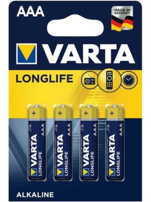 Varta Aaa 4103 Longlife Ince Pil 4'lü (5'li Paket)