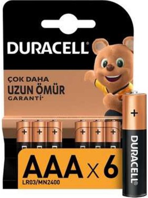 Duracell Ince Kalem Pil Aaa 6'lı (3'li Paket)