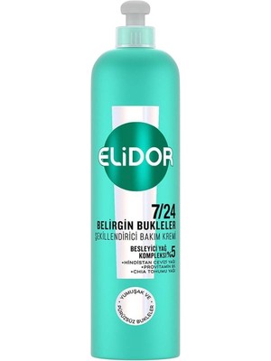 Elidor 7/24 Şekillendirici Bakım Kremi Belirgin Bukleler 240 ml (7'li Paket)