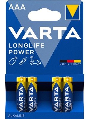 Varta Longlife Power Aaa Alkalin Pil 4'lü Paket (8'li Paket)