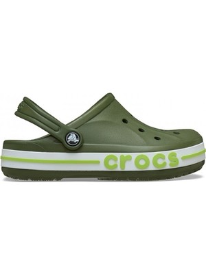 Crocs Çocuk Yüksek Taban Nefes Alan Logolu Yeşil Terlik 207019-3CB