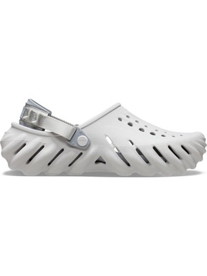 Crocs Unısex Marka Logolu Rahat Günlük Kullanım Gri Terlik 207937-1FT