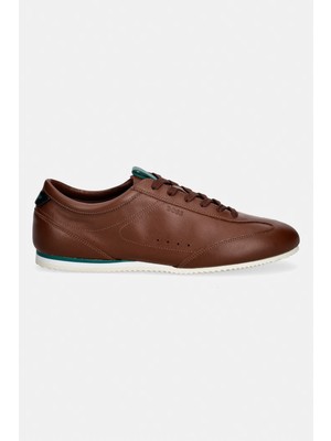 Boss Erkek Karbon Fiber Detaylı Rahat Tabanlı Hakiki Deri Kahverengi Sneaker 50570018-214