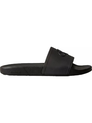 Calvin Klein Kadın Rahat Taban Logo Dokulu Siyah Terlik HW0HW02959-0GJ