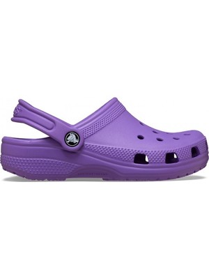 Crocs Çocuk Marka Logolu Rahat Günlük Kullanım Mor Terlik 206991-510