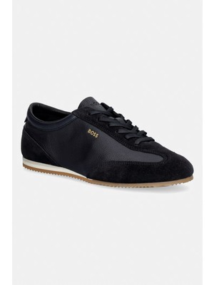 Boss Erkek Rahat Taban Marka Logolu Bağcıklı Lacivert Sneaker 50568463-402