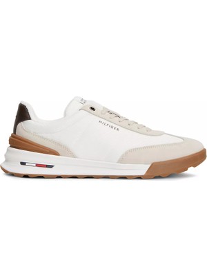 Tommy Hilfiger Erkek Marka Logolu Rahat Taban Bağıcıklı Bej Sneaker FM0FM05908-RA2