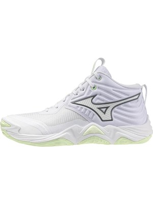 Mizuno Wave Momentum Elite Mıd Kadın Voleybol Ayakkabısı Beyaz
