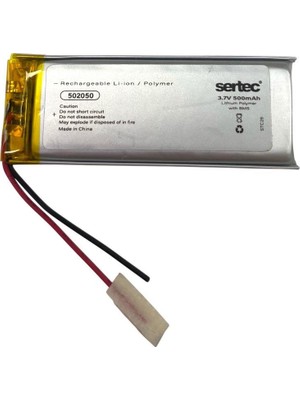 Sertec 502050 3.7V 500MAH Li-Polymer Pil